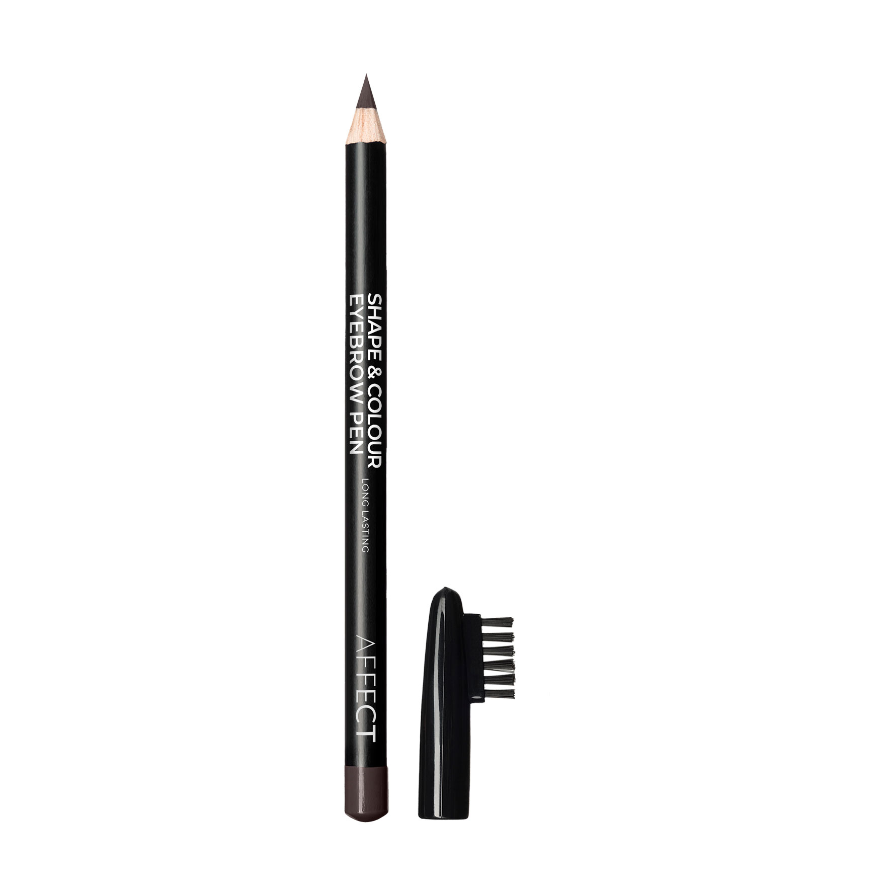 Олівець для брів Affect Cosmetics Shape &amp; Colour Eyebrow Pen зі щіточкою, Rich Brown, 1.2 г
